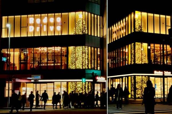 横浜・関内駅徒歩1分に高さ約12mの巨大ツリーに見立てたクリスマスディスプレイが登場！『ロデオドライブ横浜関内店』