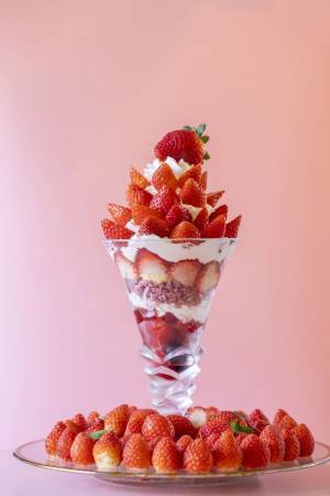 旬のいちご約100粒を使用！いちご狩り気分を楽しめる超特大パフェが帰ってきた！熱海のいちごスイーツ専門店で12月15日よりスタート！