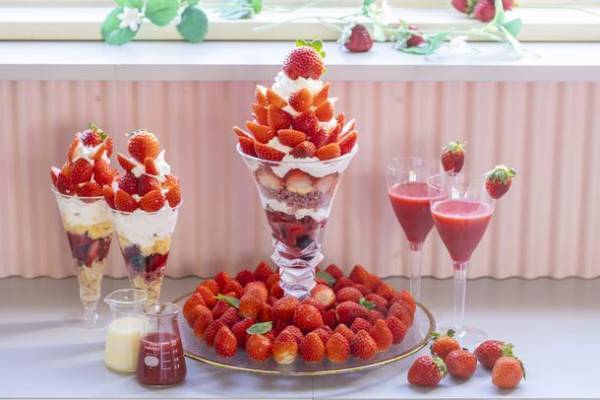 旬のいちご約100粒を使用！いちご狩り気分を楽しめる超特大パフェが帰ってきた！熱海のいちごスイーツ専門店で12月15日よりスタート！