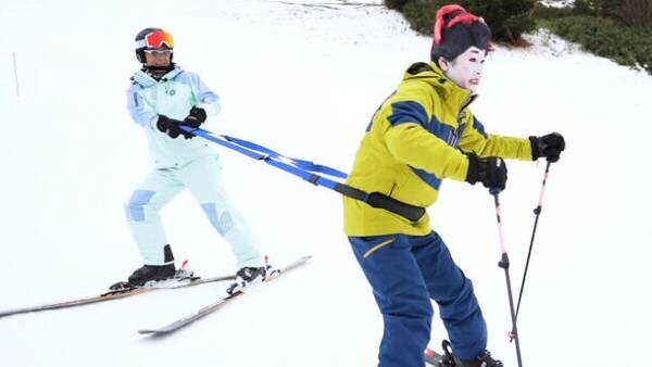 ＜コウメ太夫スキーに挑戦＞あのレジェンドものまねタレントからスパルタ指導も。スキー専門店「タナベスポーツ」のプライベートブランド「nnoum(ノアム)」の着用モデルとして40年ぶりのゲレンデへ。