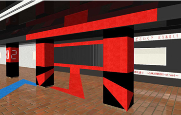 四条通地下道アート展「Art Under the Shijo」の実施～学生チーム6組によるアートの競演～