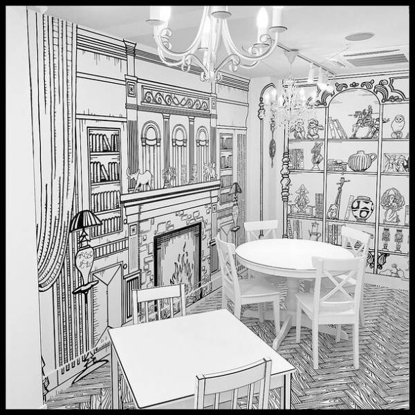 京都初！2Dアートで彩られた不思議な空間のクロッフル専門カフェ『cafeBAW』が京都・錦市場に12/19(火)オープン！