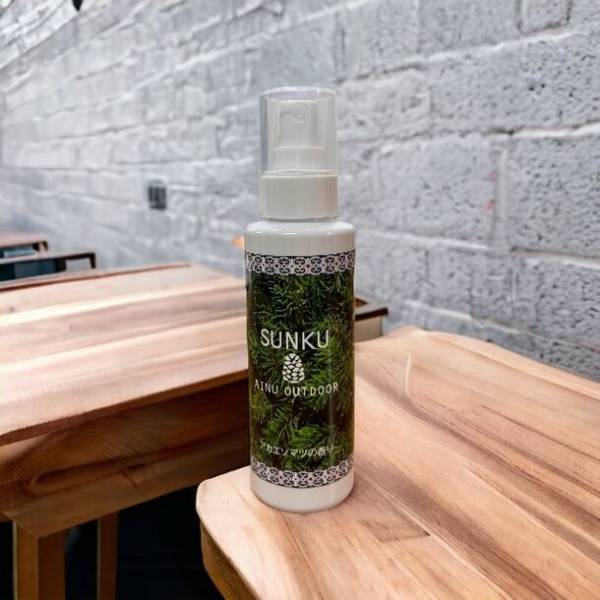 北海道産アカエゾ松精油を主原料とする虫よけ及びアロマミスト「SUNKU　SKIN GUARD MIST」誕生！2024年2月から販売開始