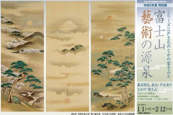 徳川将軍から米国大統領への贈答品も展示！富士山世界文化遺産登録10周年を記念した特別展「富士山 藝術の源泉」を富士山世界遺産センターで令和6年1月1日(月・祝)元日から開催します。