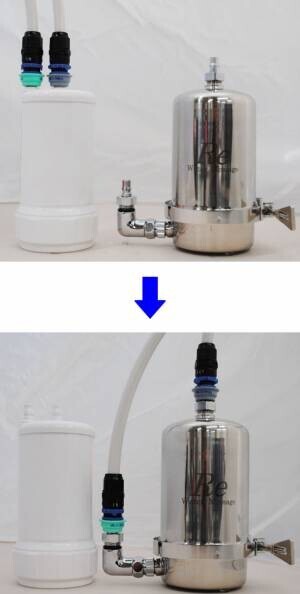 水道水における有機フッ素化合物に対応した変換型の浄水器を12月1日に発売　お使いの水栓はそのままで変換が可能