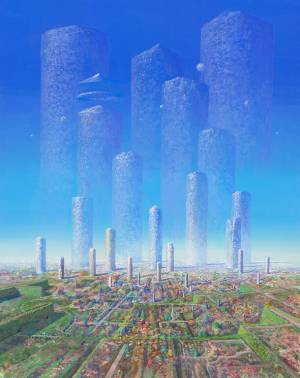 スタジオジブリアニメ『耳をすませば』背景画を手掛けた画家 井上直久の個展を12月20日から25日まで銀座三越 本館7階ギャラリーで開催