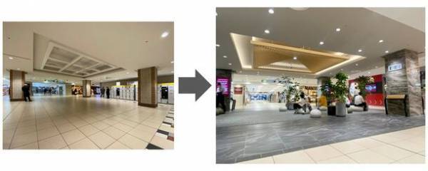 JR東京駅から徒歩1分のヤエチカ(八重洲地下街)館内4箇所の休憩スペースが、リニューアル　様々な方が心地よくとどまることができる、癒しの空間に