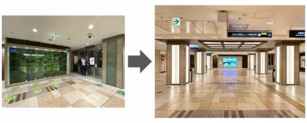 JR東京駅から徒歩1分のヤエチカ(八重洲地下街)館内4箇所の休憩スペースが、リニューアル　様々な方が心地よくとどまることができる、癒しの空間に