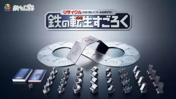 鉄のリサイクルループを表現したボードゲーム「鉄の転生すごろく」誕生！＼理系動画クリエイター「積分サークル」ともコラボ！／「鉄の転生すごろく」プレイ動画が12月22日(金)夜7時30分公開