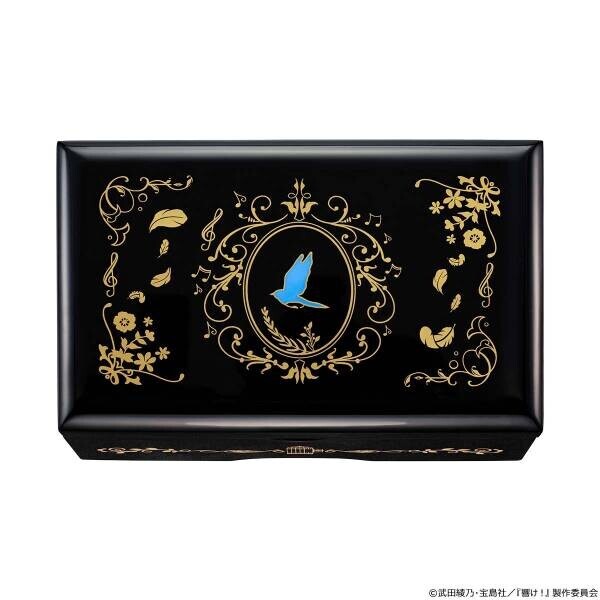 『リズと青い鳥』5周年を記念して希美とみぞれの想いが交錯する第三楽章のオルゴールボックスが登場♪美しい楽器を思わせる漆黒の本体は伝統工芸「会津塗」によるもの