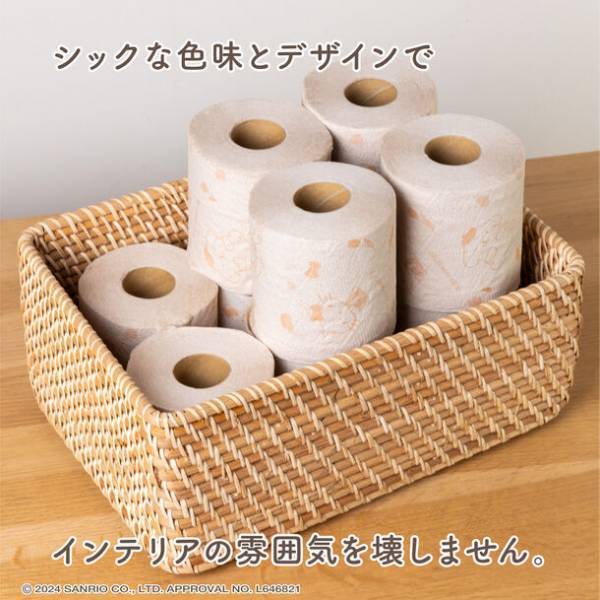 「サンリオキャラクターズトイレットペーパー」に、ナチュラルカラーペーパーバージョンが新登場！