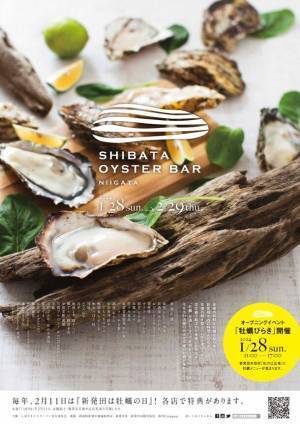 新潟県新発田市の飲食店で“赤穂の牡蠣”を提供する「しばたオイスターバー」を1/28(日)～2/29(木)に開催