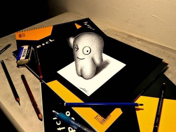 ライブドローイング「3Dアート誕生の瞬間！」を開催