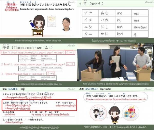 アテインの『JLPT日本語能力試験対策eラーニング動画教材』利用者が世界177か国に拡大！～11か国語に対応した動画を提供～