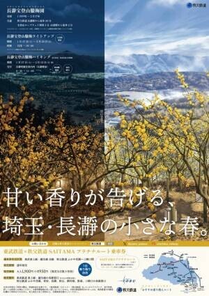 関東屈指ロウバイの名所「長瀞宝登山臘梅園(ロウバイ園)」　1月中旬～2月下旬の見頃時期にライトアップやハイキング等を実施