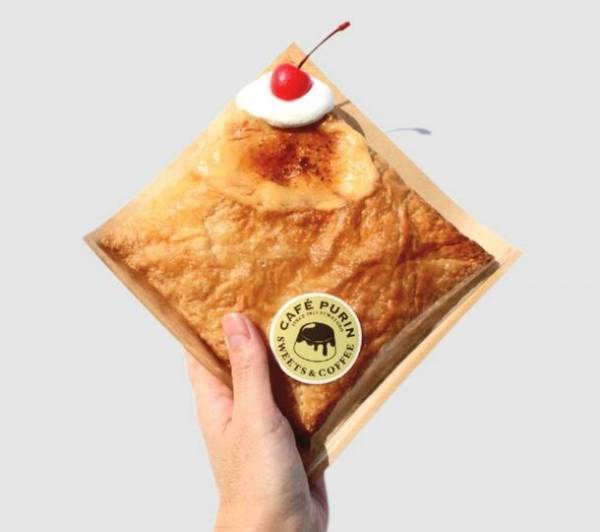 長野市のふわとろプリン専門店「CAFE PURIN」から“かぶりついて食べる”プリンミルフィーユが新登場　～顔が隠れるほどの驚きのボリュームで心ゆくまでプリンを堪能～