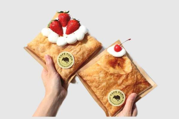 長野市のふわとろプリン専門店「CAFE PURIN」から“かぶりついて食べる”プリンミルフィーユが新登場　～顔が隠れるほどの驚きのボリュームで心ゆくまでプリンを堪能～