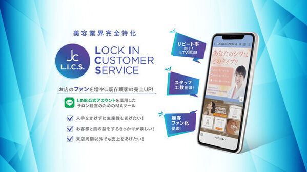 美容業界に特化した複合型MAツール「自由が丘クリニックL.I.C.S.(Lock In Customer Service)」をリリース
