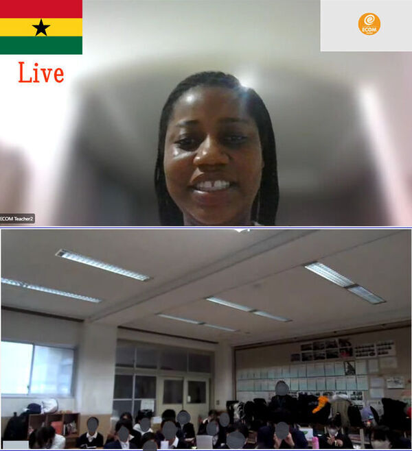 京都市の4つの市立小中学校で実施した異文化授業『ECOM Cultures』。肯定評価が9割。英語を勉強したい気持ちも上がったが82％