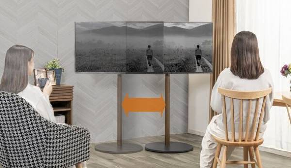 ヤマダホールディングス オリジナルテレビスタンド　移動が楽々！視聴角度の調整ができる！「ムービングフラミンゴ」「ミニフラット＆スリム」発売