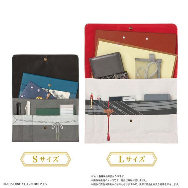 『刀剣乱舞ONLINE』より、刀剣男士の軽装デザインが施された「ドキュメントケース 第二弾」のS・Lサイズが各種登場！