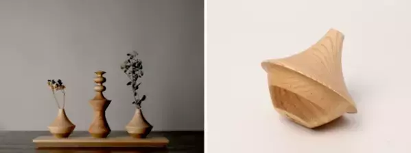 大人の女性に向けた「大人になってしまわない雛人形」が登場　インテリアや一輪挿しとしても使える、美しい木目のデザイン