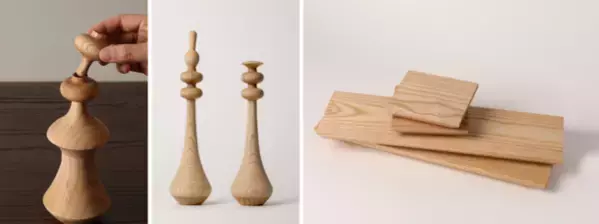 大人の女性に向けた「大人になってしまわない雛人形」が登場　インテリアや一輪挿しとしても使える、美しい木目のデザイン