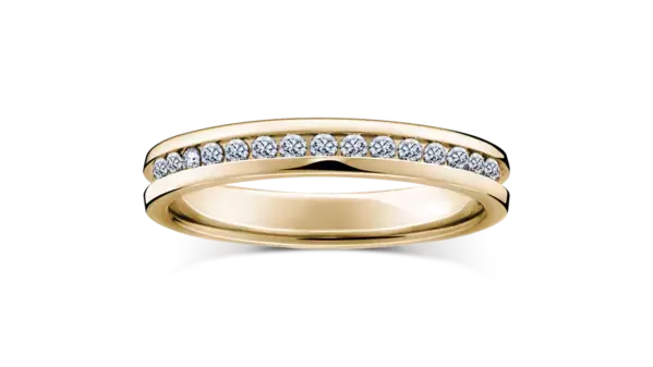 バレンタインデーに愛を誓う贈り物をラザール ダイヤモンドのエタニティリング