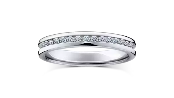 バレンタインデーに愛を誓う贈り物をラザール ダイヤモンドのエタニティリング