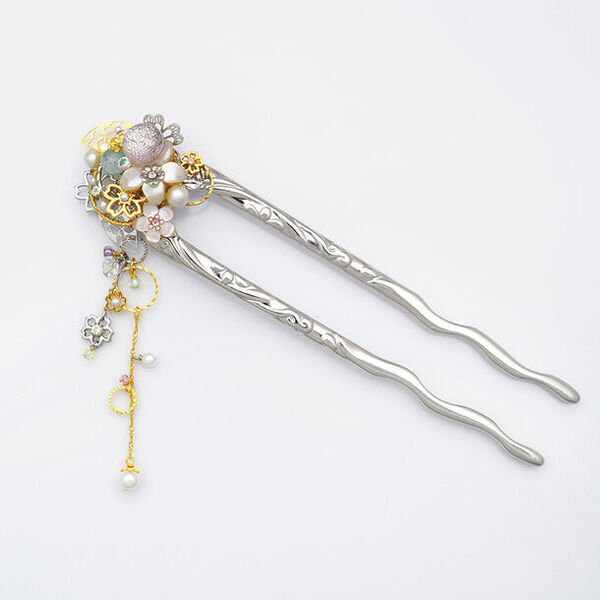 ピアスのようなイヤリング「ぴあり」を製作するジュエリー京都　「源氏物語」シリーズの新作かんざし「藤壺の宮」を2月9日(金)に数量限定発売！