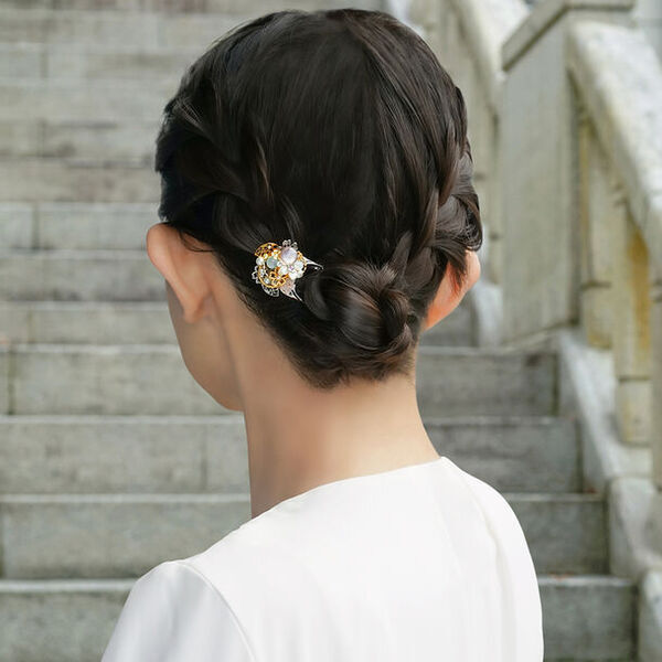 ピアスのようなイヤリング「ぴあり」を製作するジュエリー京都　「源氏物語」シリーズの新作かんざし「藤壺の宮」を2月9日(金)に数量限定発売！