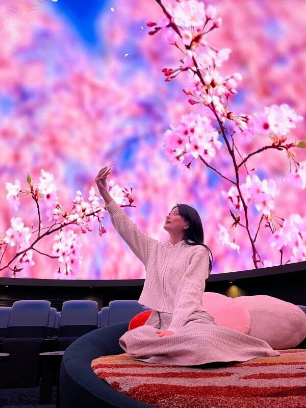 撮影OK！プラネタリウムでお花見気分「桜ウェルカムドーム」３月１日(金)よりスタート！