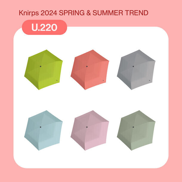 ドイツの傘ブランド Knirps(クニルプス)から『2024年春の新作』が3月1日に販売開始