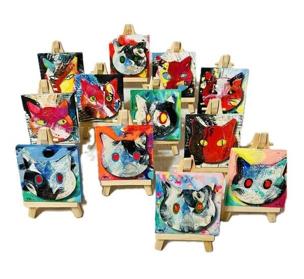 猫の日に合わせ「猫のダヤン」や、ナイツの土屋伸之ら芸能人画家も出品する『猫アートマーケット六本木』を2月20日～26日に入場無料開催！能登半島地震を免れた猫の輪島塗作品も