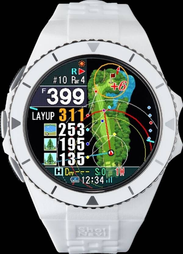 Shot Naviより、腕時計型GPSゴルフナビの新機能「Dynamic Green Eye＆スロープディレクション」「テンプアジャスト」「スイングテンポ」を搭載した最上級モデルShot Navi『EXCEEDS』を2月22日発売