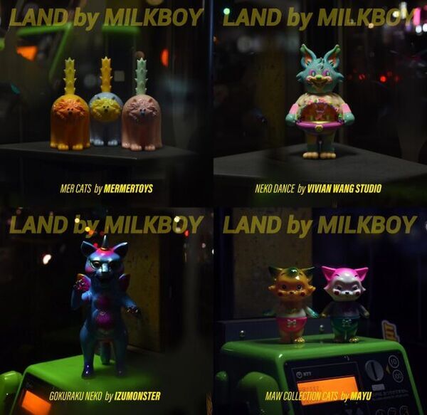 LAND by MILKBOYがねこ企画を開催　ラフォーレ原宿店にてねこモチーフのソフビトイをリリース！