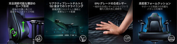 身体にフィットする究極のランバーサポート搭載ゲーミングチェア「Razer Iskur V2」を2月22日(木)より予約開始