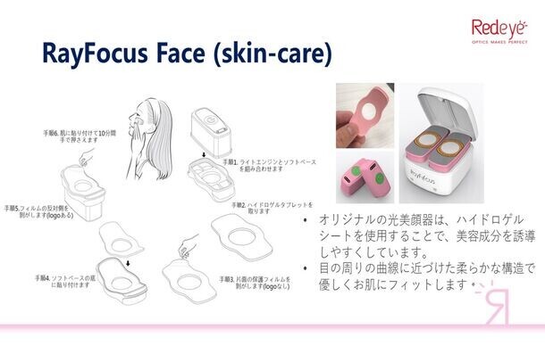 近赤外線レーザーと赤色LED光で肌環境を整える、光美顔器RayFocusFace(レイフォーカスフェイス)を販売開始　3月末までクラウドファンディングも実施中