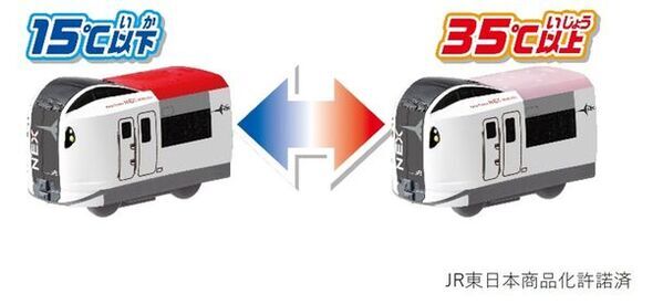 おふろDEミニカーに成田エクスプレスと南海ラピートが登場！　3月16日より主な玩具専門店・量販店にて発売