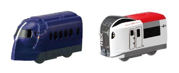 おふろDEミニカーに成田エクスプレスと南海ラピートが登場！　3月16日より主な玩具専門店・量販店にて発売