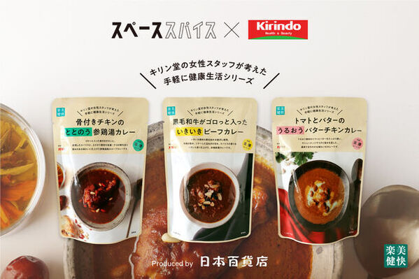 「日本百貨店」がドラッグストア・調剤薬局チェーン「キリン堂」の新商品開発を支援　キリン堂プライベートブランド「楽・美・健・快」に、日本百貨店プロデュースの新シリーズ「キリン堂の女性スタッフが考えた手軽に健康生活シリーズ」が登場！
