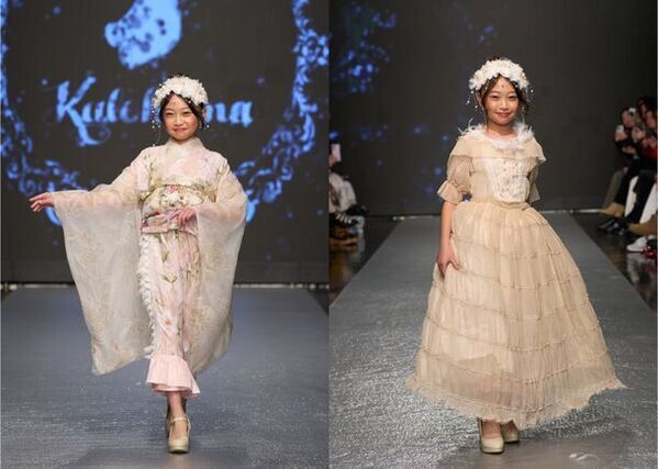 キッズティーンブランド「KALOKUMA」がパリコレ初出展！着物からドレスへの早着替え作品など、新作ドレス12着を披露　～最先端のエンタメファッションショーで物語の世界へ～