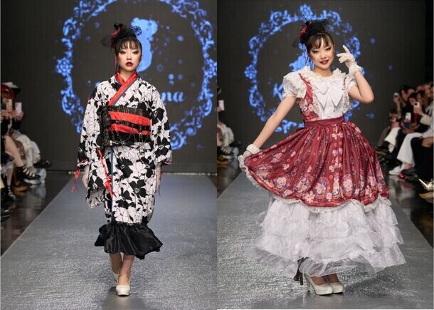キッズティーンブランド「KALOKUMA」がパリコレ初出展！着物からドレスへの早着替え作品など、新作ドレス12着を披露　～最先端のエンタメファッションショーで物語の世界へ～