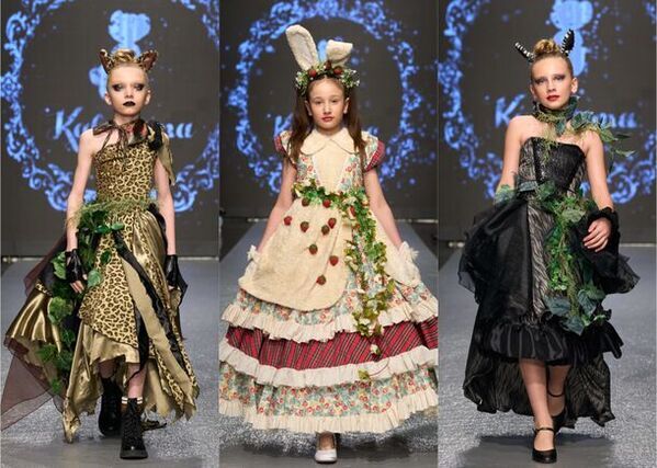 キッズティーンブランド「KALOKUMA」がパリコレ初出展！着物からドレスへの早着替え作品など、新作ドレス12着を披露　～最先端のエンタメファッションショーで物語の世界へ～