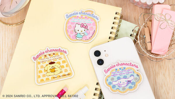 サンリオキャラクターズ×伝統技術“越前織”のキラキラかわいいステッカーが初登場！