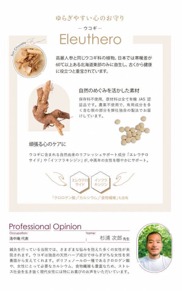 自然由来の健康食品ブランド「サン・クロレラ」が　伊勢丹新宿店 ビューティアポセカリーにて3月20日(水)から1週間のポップアップ開催決定！