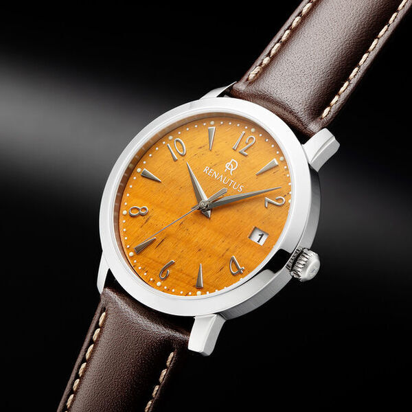 虎目石を文字盤にした腕時計『タイガーアイ・リミテッド』を3月13日に発売