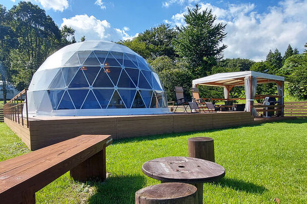 日光でワンちゃんとお花見ができるドッグラン付きグランピング！お花見＆バーベキューが楽しめる新プランを3月19日より販売