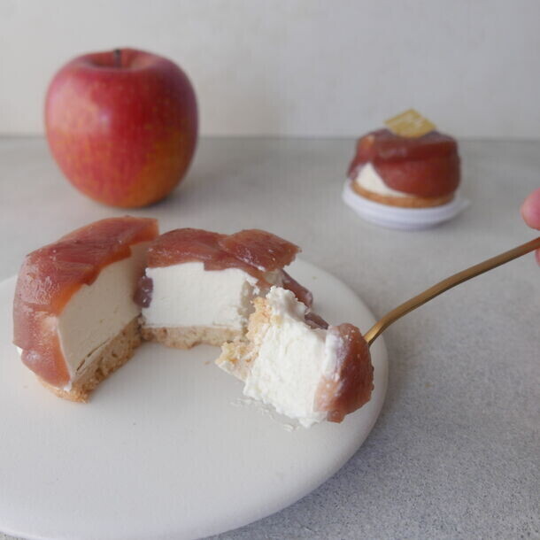 【エシカルチーズケーキ専門店】3/16より規格外のりんごを使ったエシカルなレアチーズケーキが新登場！