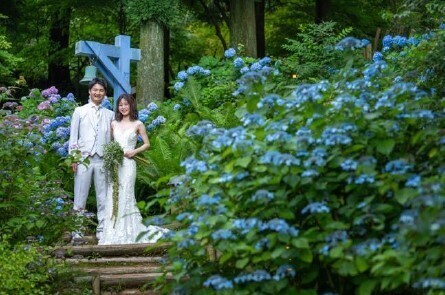 node×ROKKO森の音ミュージアム新ウェディングフォトプラン美しい森の中で叶うロケーションフォト【ROKKO森の音ミュージアム】